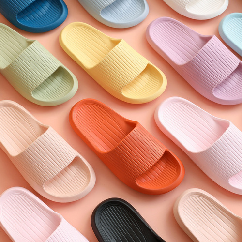 eva bathroom slippers non-slip wholesale men's summer bathing household soft-soled silent home sandal slippers for women