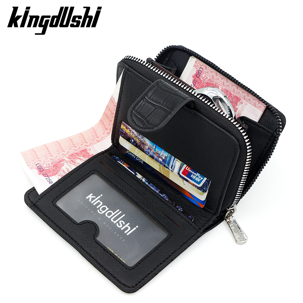 Ventas transfronterizas calientes de piedra para hombres billetera vertical con cremallera de gran capacidad bolsa de tarjetas de cremallera bolsa de cambio multi-tarjeta cartera