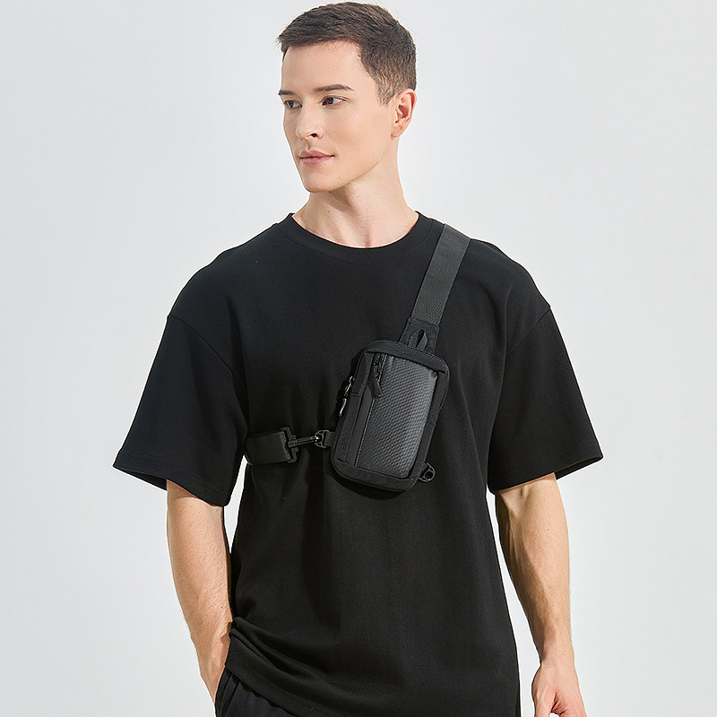 Nueva bolsa de hombro para hombres mini bolso de hombro ligero simple bolso de teléfono móvil bolso de cintura para hombres bolso de pecho deportivo para correr