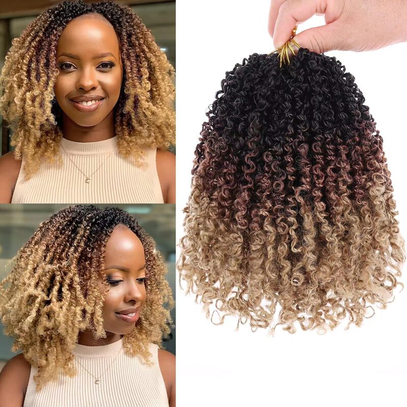 Yanky Twist African chemical fiber wig European and American cross-border braid crochet hair extension long curly hair wholesale Yanky Twist African chemical fiber wig European and American cross-border braid crochet hair extension long curly hair wholesale