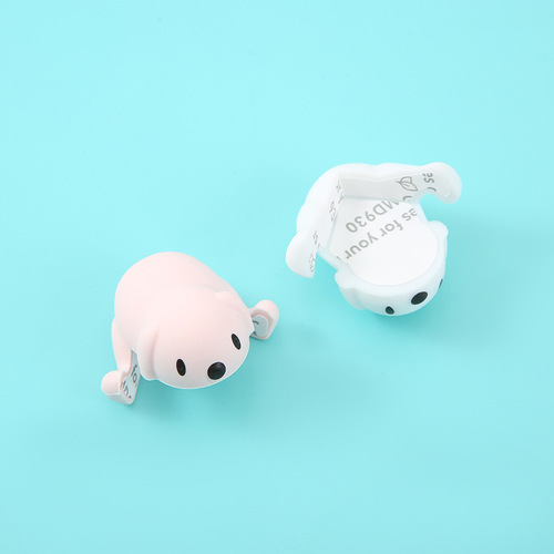 Self-adhesive cute table corner protective cover Cartoon puppy silicone anti-collision corner Children's anti-bump and anti-collision table corner sticker