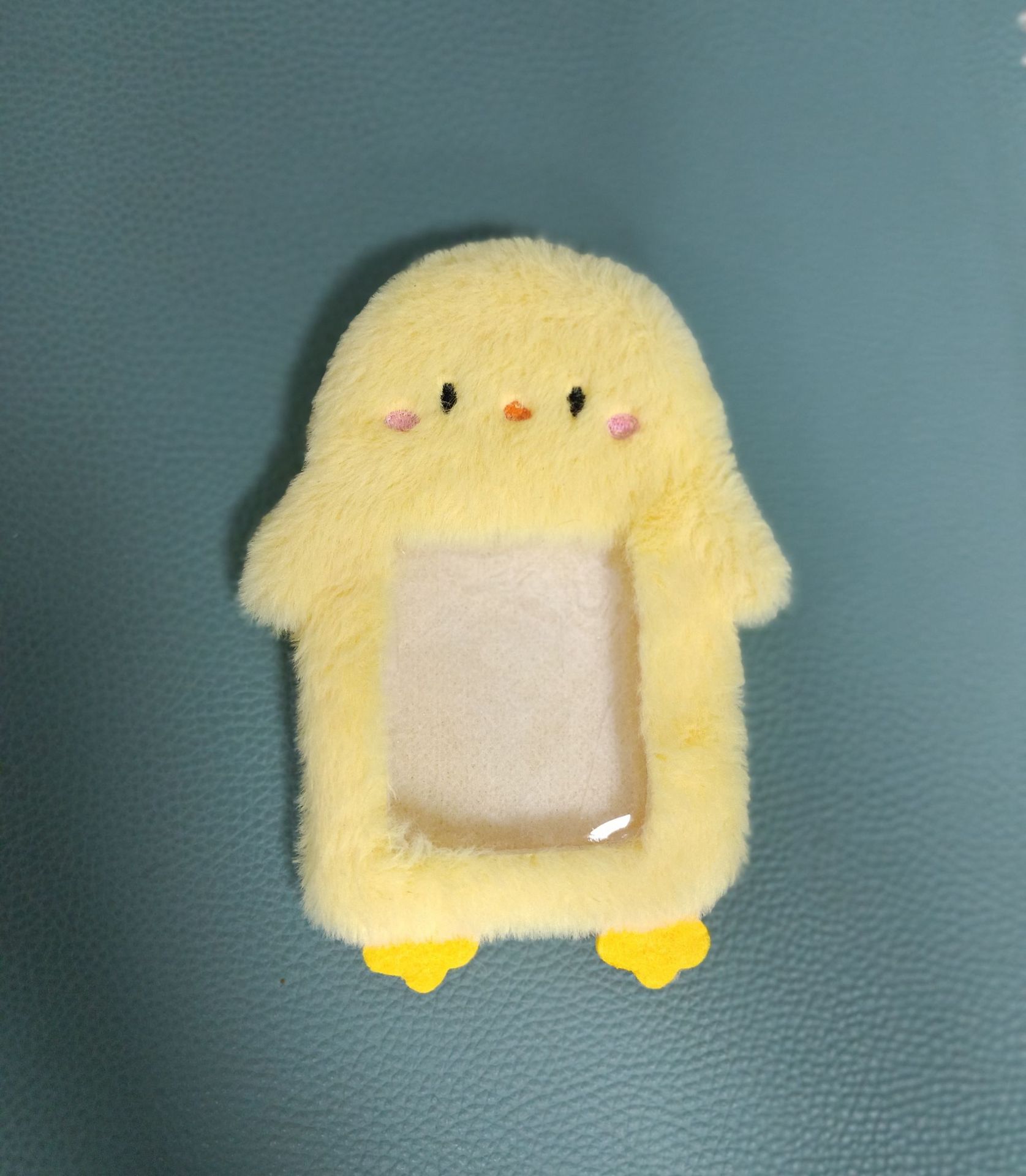 작은 노란 오리 카드 홀더