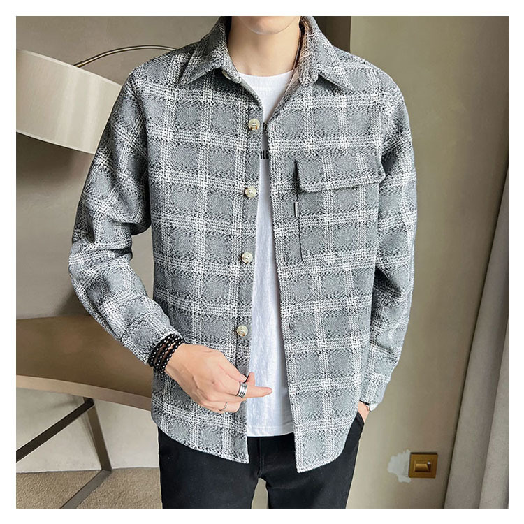 D4073 630K ÁO KHOÁC NAM CHATDCH KẺ CARO MÙA XUÂN THU ĐÔNG KẺ CARO THỜI TRANG NAM G02 SẢN PHẨM MỚI