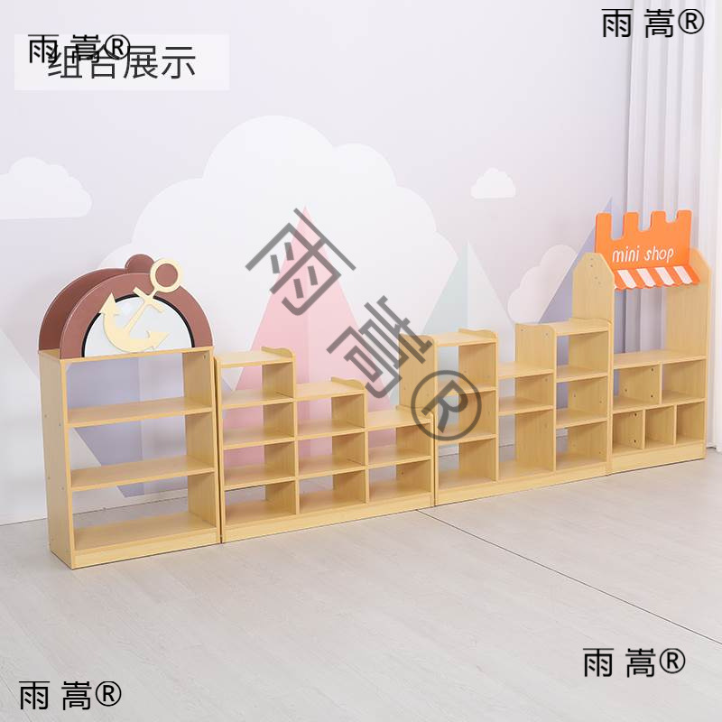 ✪ Kindergarten toy cabinet, corner cabinet, children's storage cabinet, backpack cabinet, shoe cabinet, bookshelf, Montessori teaching aids, toys