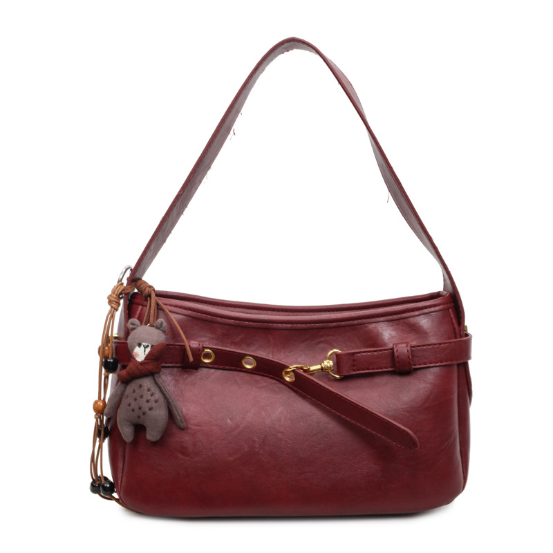 Transfronterizos retro temperamento alto bolso de brazo de mujer 2025 invierno nuevo gran capacidad versátil mochila de viaje