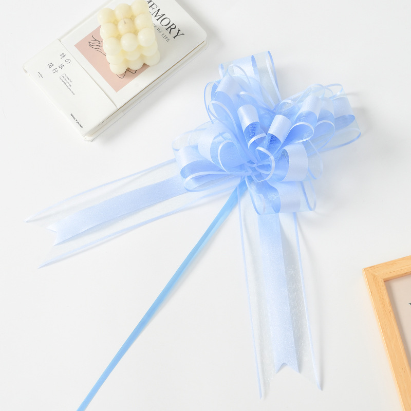 Nuevo crossover Macarons de gran tamaño, diamantes rotos, cebolletas, hilo de nieve, flores de dibujo, embalaje de regalo de Navidad, decoración de coche de bodas, flores de dibujo