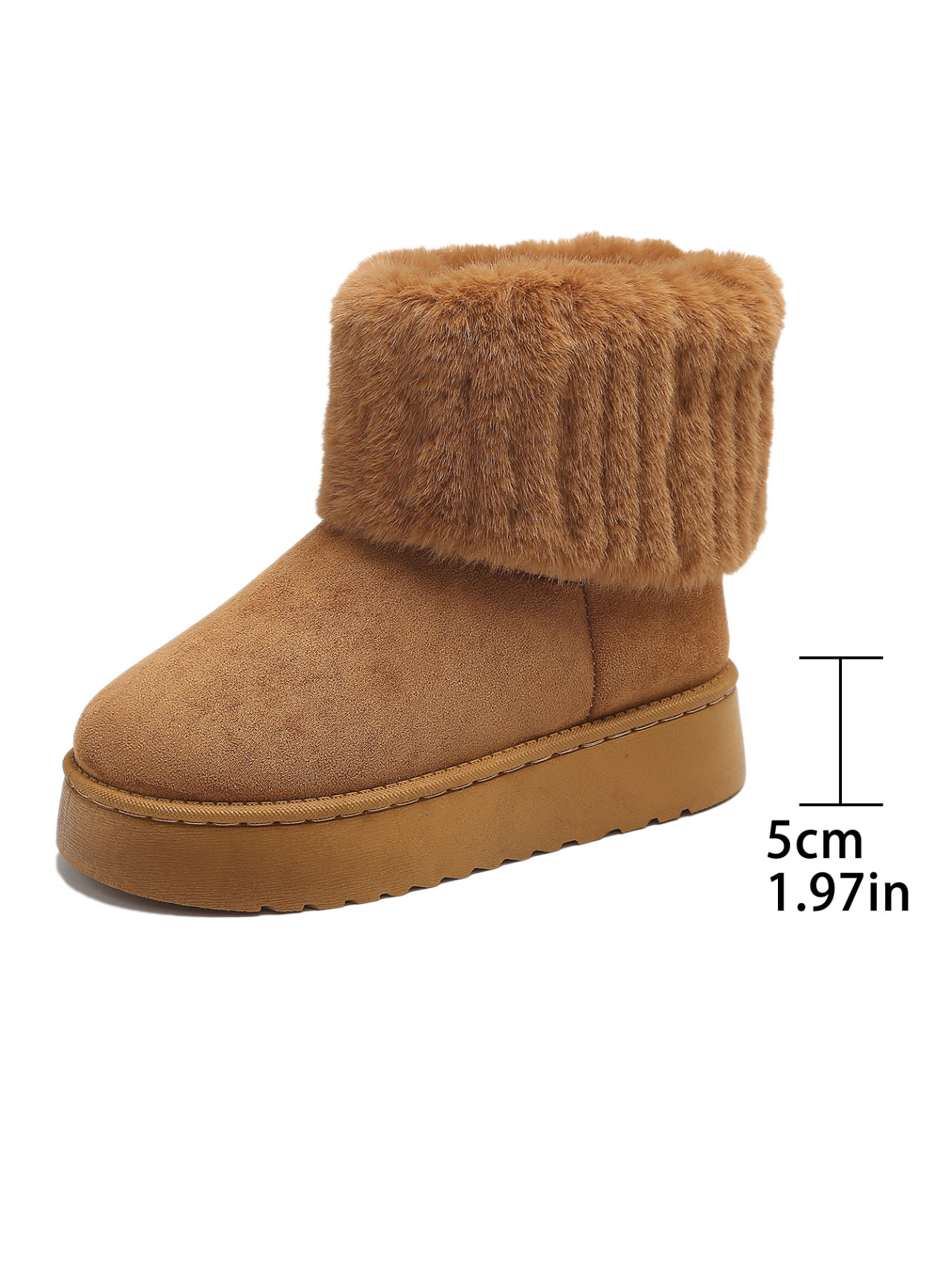 Women's Snow Boots With Thick Sole And Fleece Lining For Winter_voghion.com
