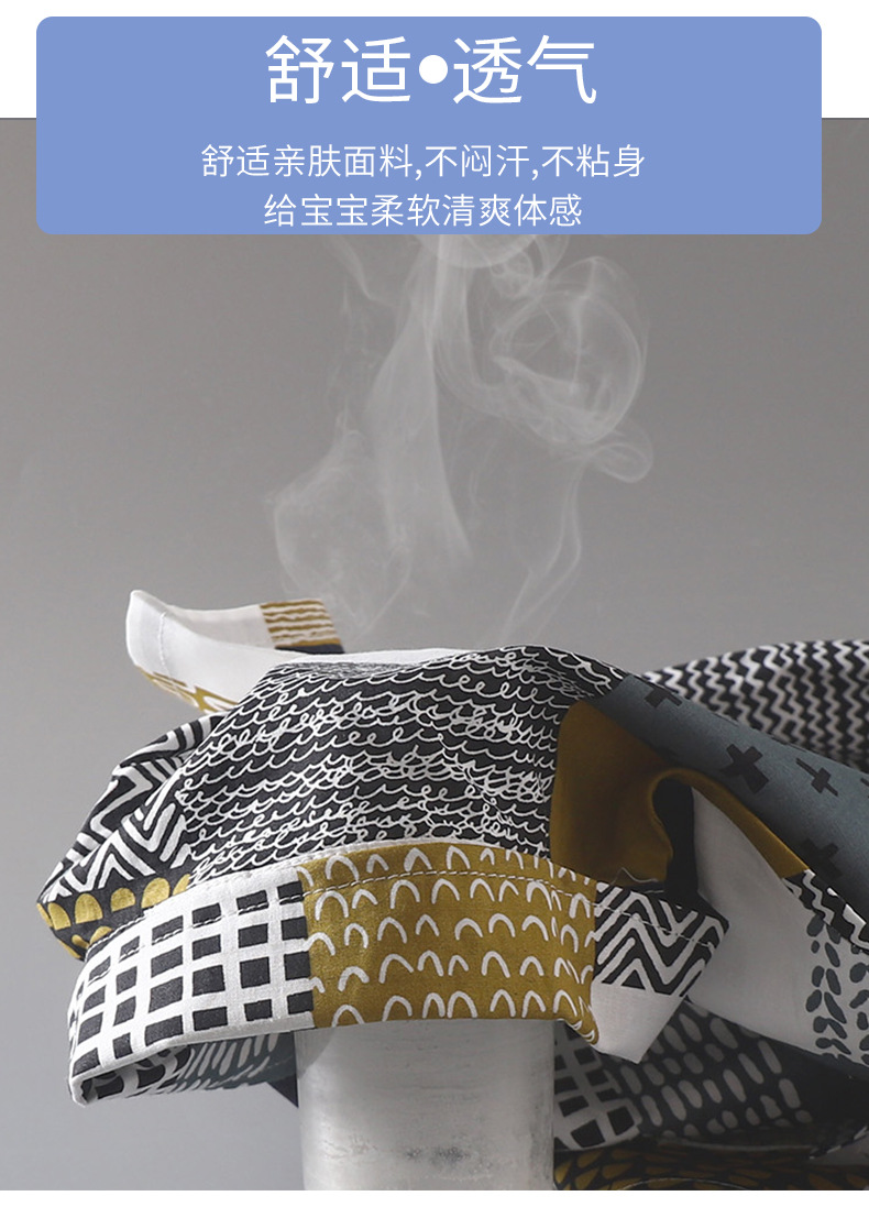 热带印花长袖女装衬衫跨境韩版JK风详情7