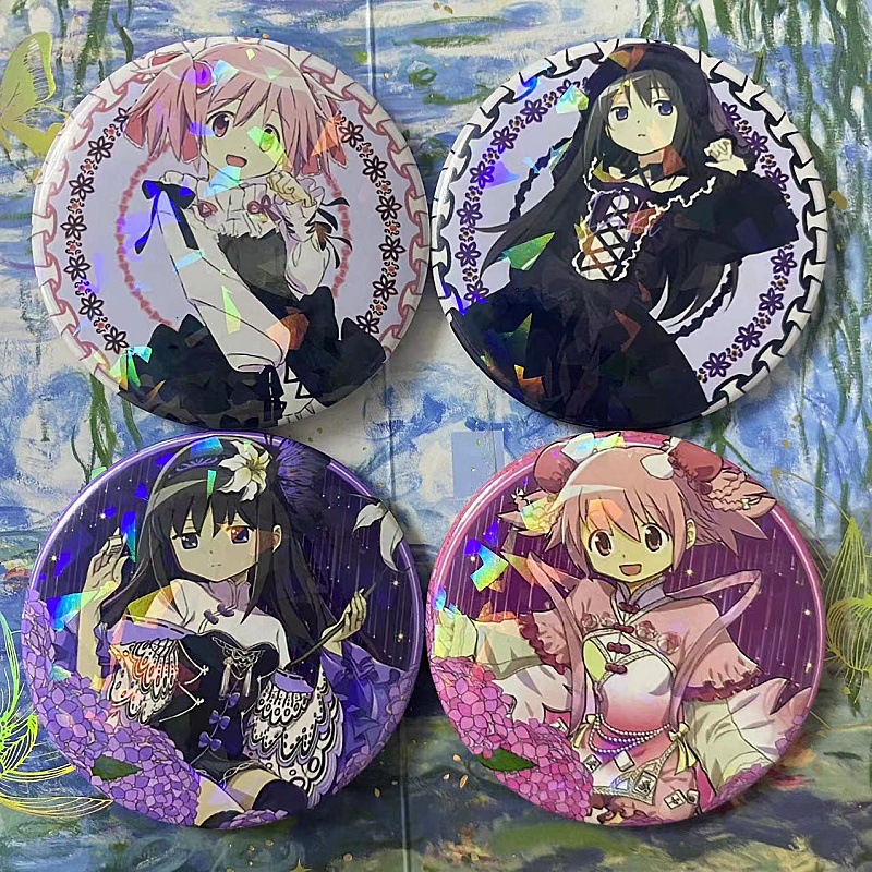 Sayaka Magical Girl Perfect World Tensei Badge Badge, Madoka Kaname, Homura Kaname, Anime Gifts