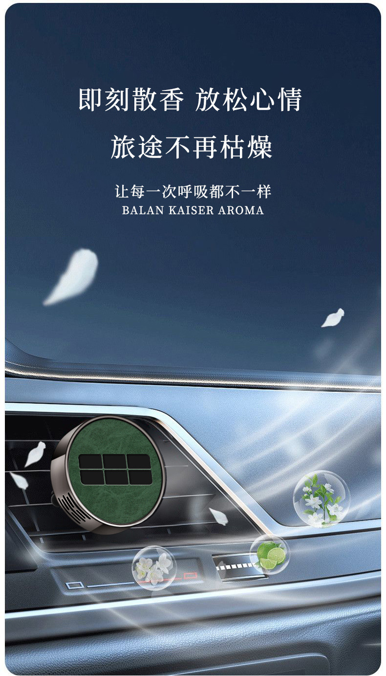 Suitable for Geely Galaxy L7/L6/E8E5 Car Air Freshener for Air Conditioning Vents, Long-Lasting Light Fragrance for the Car Interior