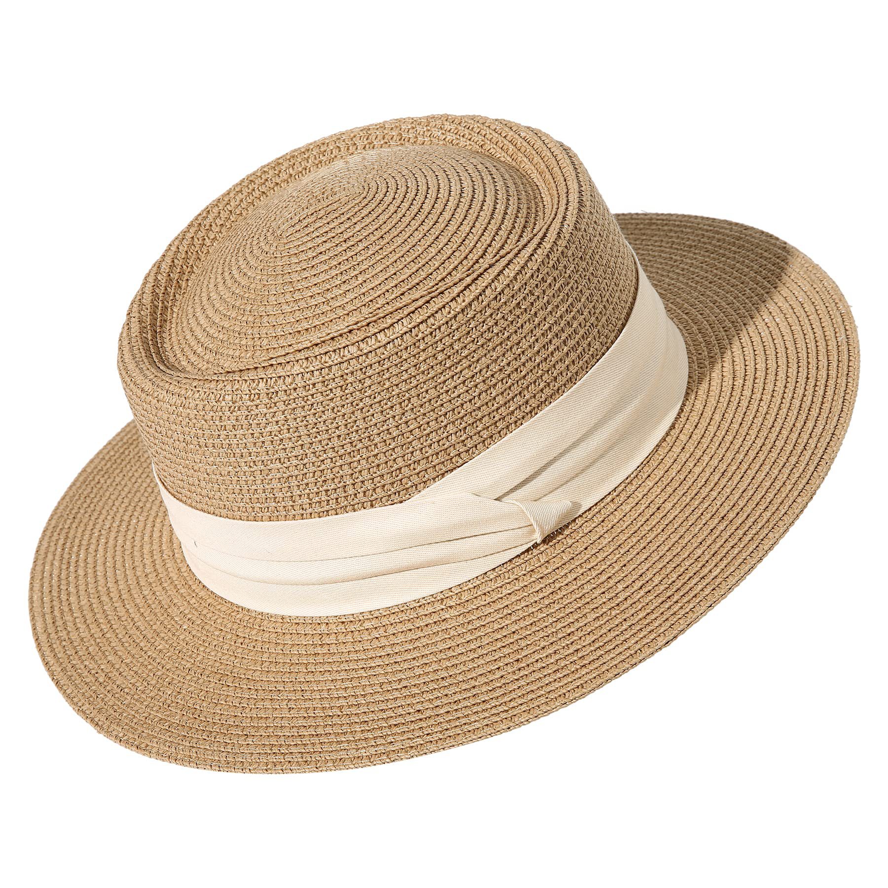 Femmes De Base Hawaïen Vacances Couleur Unie Bord Court Chapeau De Soleil display picture 2