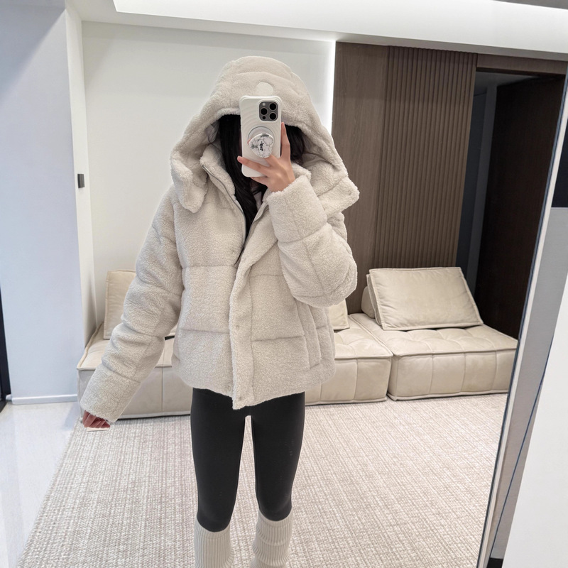 Shenzhen Nanyou 25 Autumn/Winter Classic Basic Four-Panel Duck down Fleece Hooded Jacket Warm Coat Trend