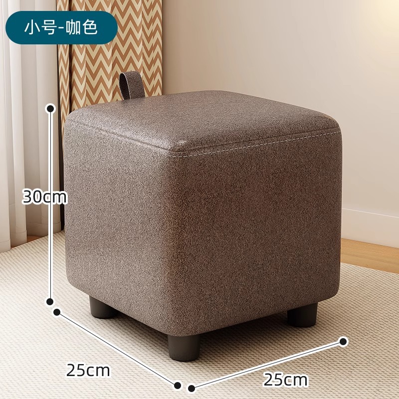 Taburete pequeño taburete bajo doméstico, banco pequeño, silla, taburete de sala de estar, taburete resistente y duradero para cambiar zapatos, mesa de centro, taburete de sofá image 9