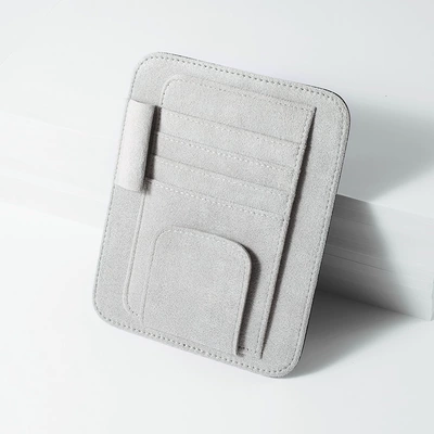 Car Sun Visor Storage Card Car Glasses Clip/Bill Clip - 4978-light-gray