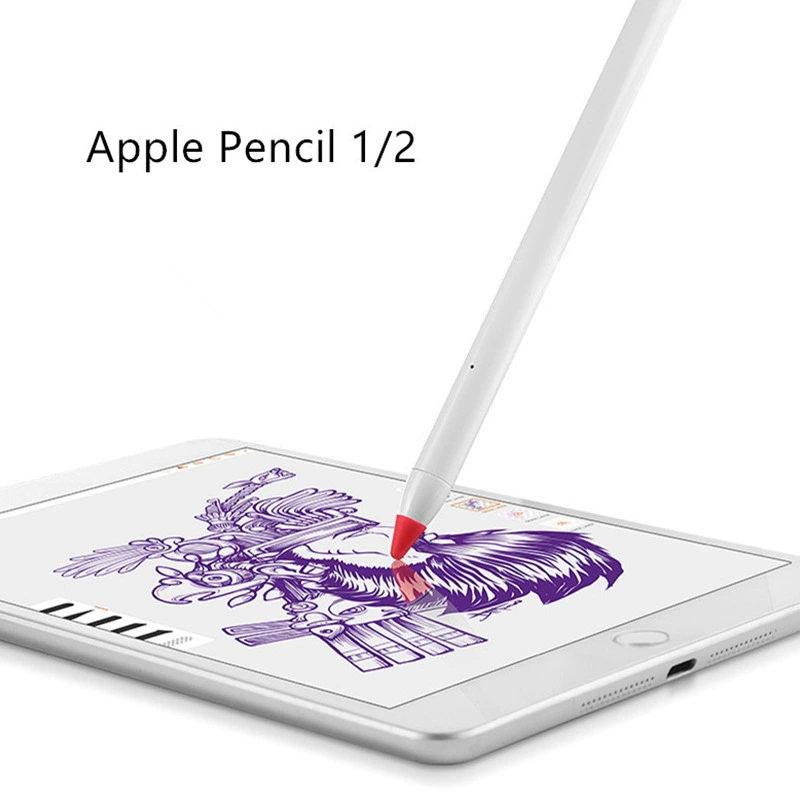 Заменяемая головка кисти Apple Nibs, защитная крышка, первая версия наконечника ручки, заменяемый наконечник силиконовый цветной