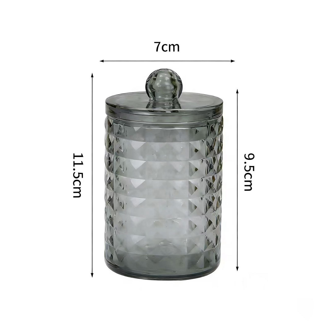 [Tienda de fábrica gris transparente] caja de almacenamiento de algodón acrílico se puede superponer portátil permeable a la ceniza para el almacenamiento de maquillaje doméstico