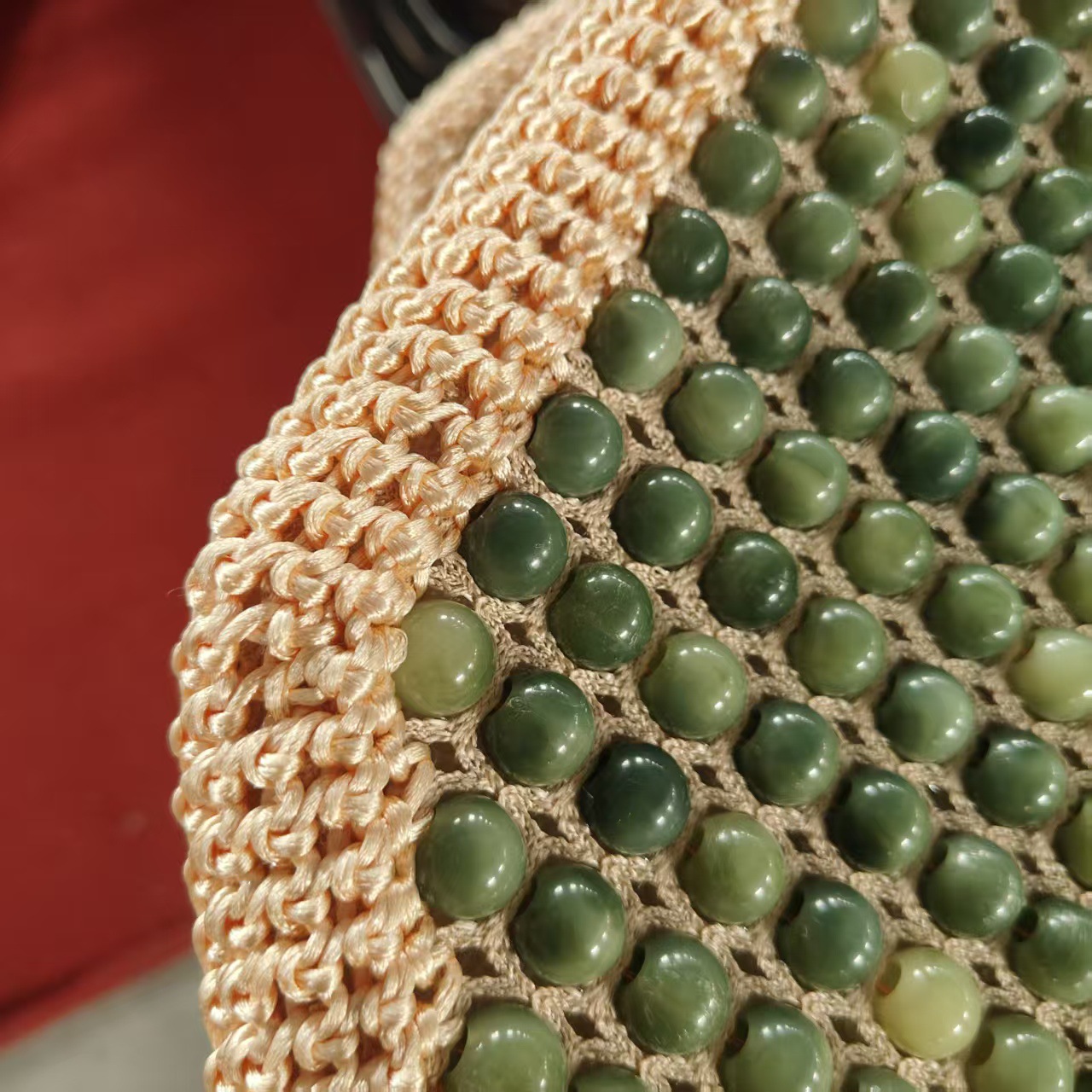 Acrylic Jade Resin Jade Seat Cushion Summer Bead Car Seat Cushion Imitation Jade Wholesale