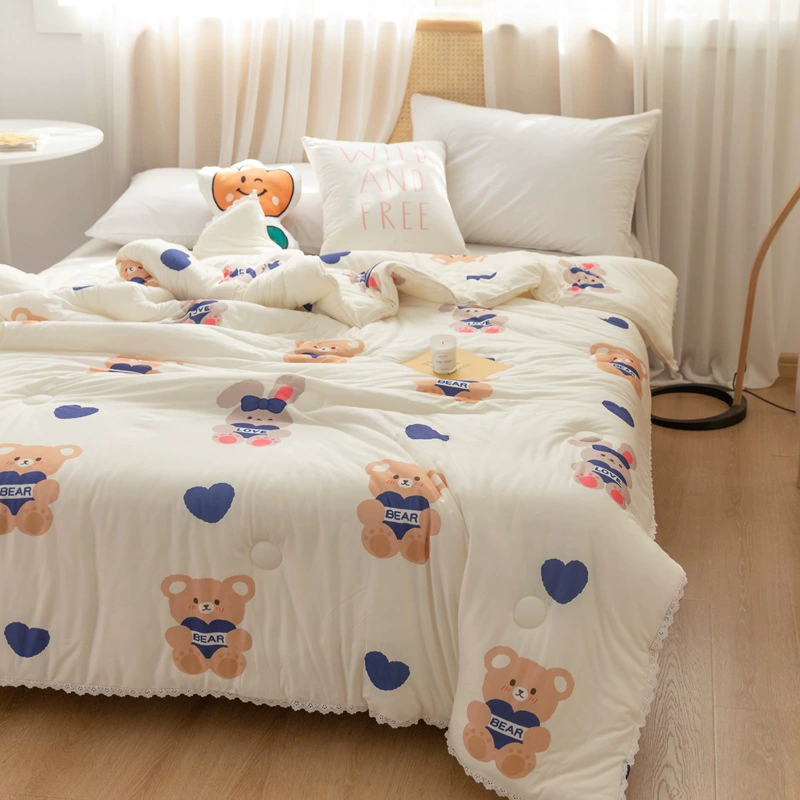 Трикотажное хлопковое летнее одеяло класса A для матерей и младенцев, моющееся Летнее Детское одеяло с кондиционером, общежитие, домашнее летнее прохладное одеяло оптом