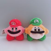 Kirby星之卡比变装马里奥路易基毛绒公仔珠链挂件星卡cos动漫玩具