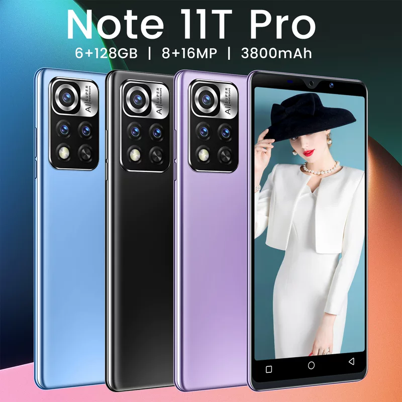 Новый 2024 кросс-граница мобильный телефон Note11T Pro умный Android кросс-граница мобильный телефон низкое соответствие оптовое зарубежное развитие