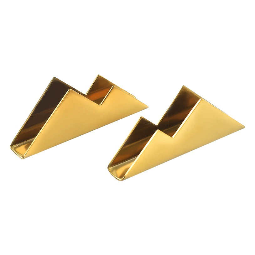 Держатель визитной карточки Настольный творческий бизнес-офис визитница Золотой дисплей для хранения визитная карточка из нержавеющей стали