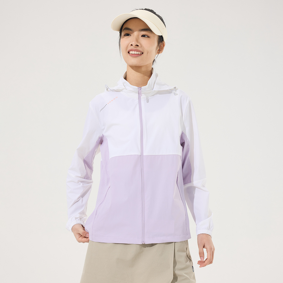 여성용 화이트 라이트 퍼플