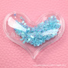 Transparent nail sequins for St. Valentine's Day for contouring, ceramics, accessory, hairgrip