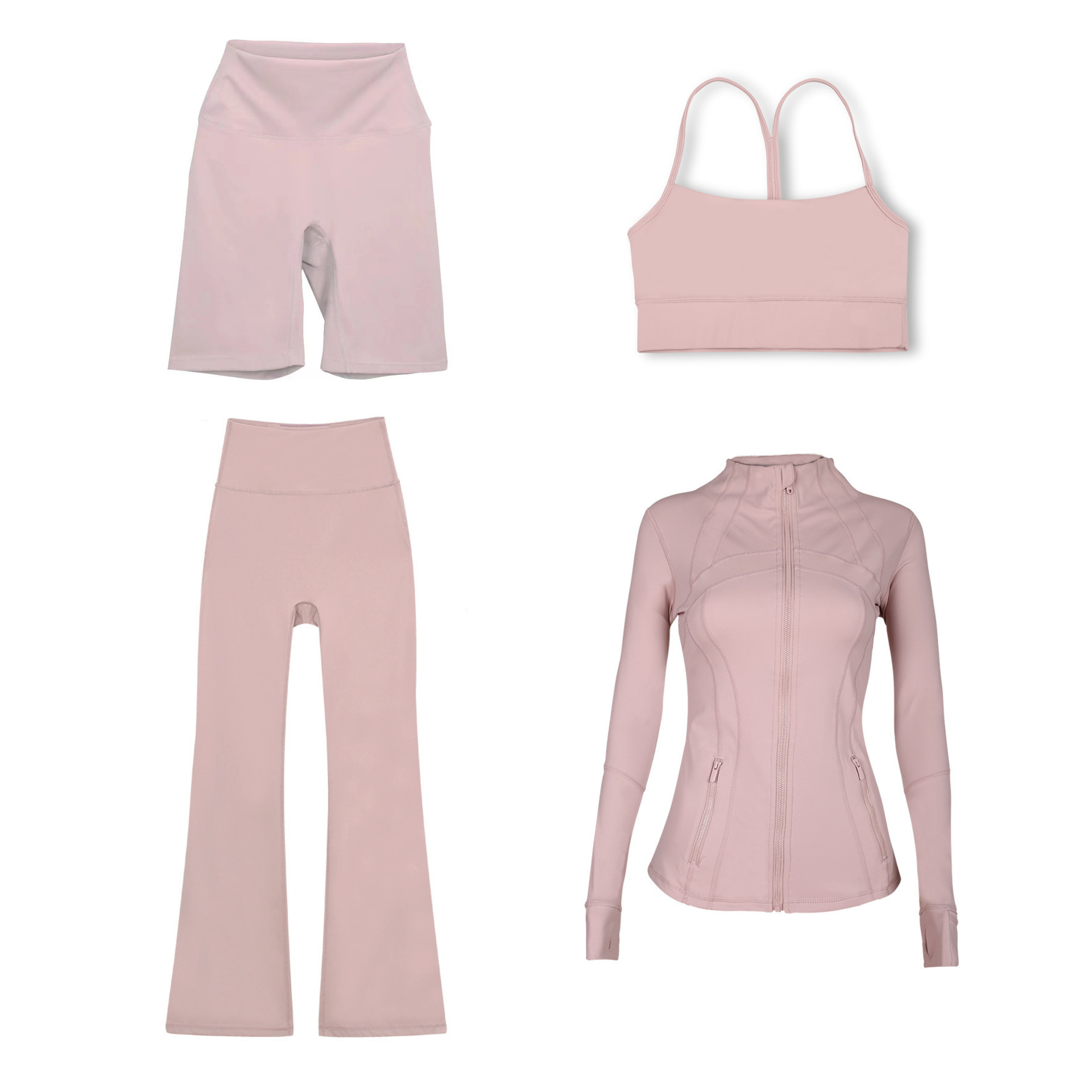 Dames sportjas en flare broek active set vierdelig_voghion.com