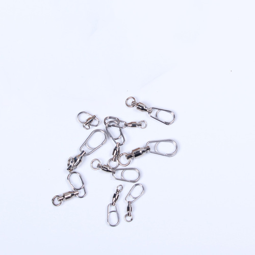 Deep-sea iron plate eight-figure ring sea fishing pin high-speed bearing swivel quick-hang double-turn iron plate bait connector accessories
