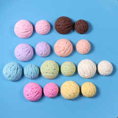 Simulated diy food toy semi-circle ice cream ball resin jewelry cream glue glue mobile phone case beauty handmade materials