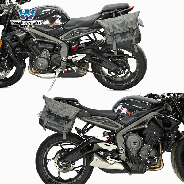 Street Triple 765-Left + Right (Retro Gray) Helmet Bag