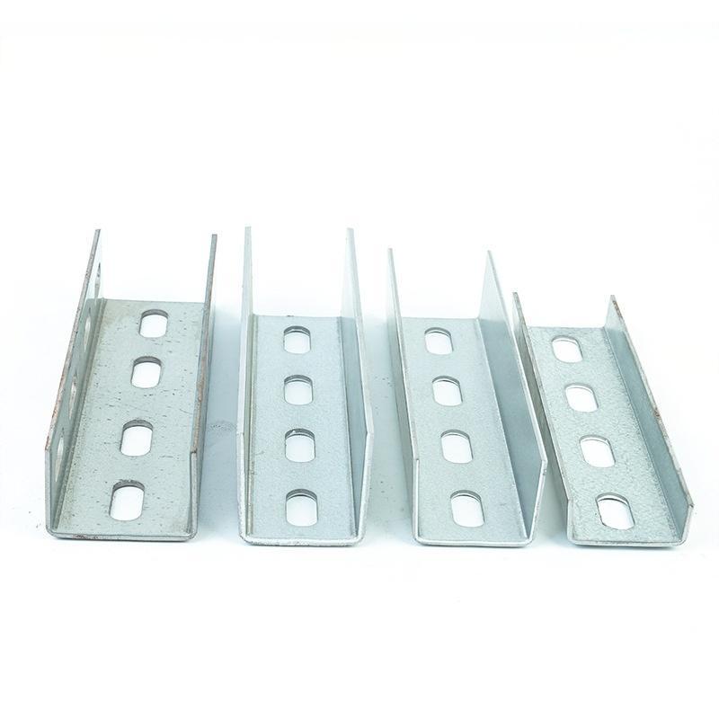 厂家供应新能源太阳能热镀锌锌铝镁光伏U型支架直连多孔接现货