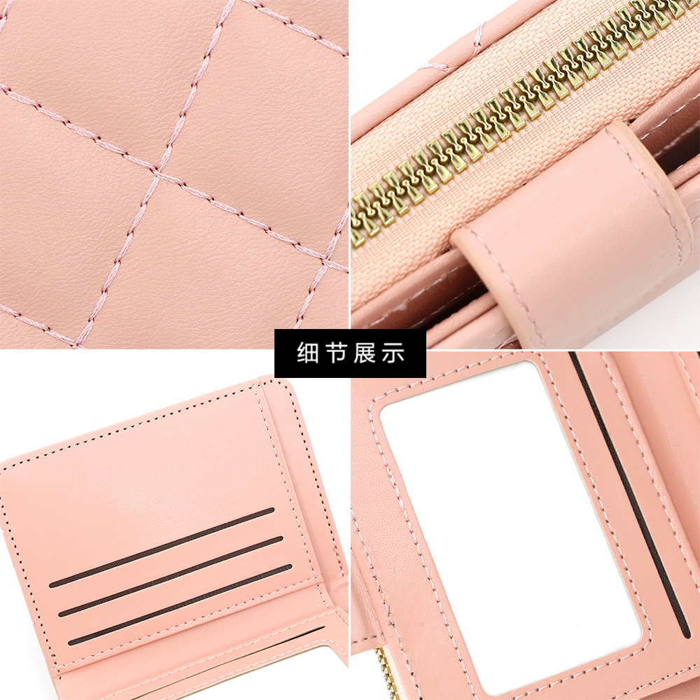 Comercio transfronterizo mayorista bolsa de cambio de moda damas órgano tres plegables multi-tarjeta cartera funcional bolsa de tarjetas conveniente monedas