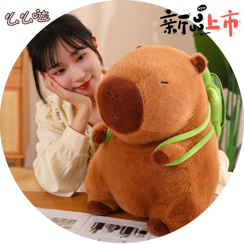 (카피바라인형-백팩모델) 산모 및 유아용 피부친화적 벨벳 5.0 모델-