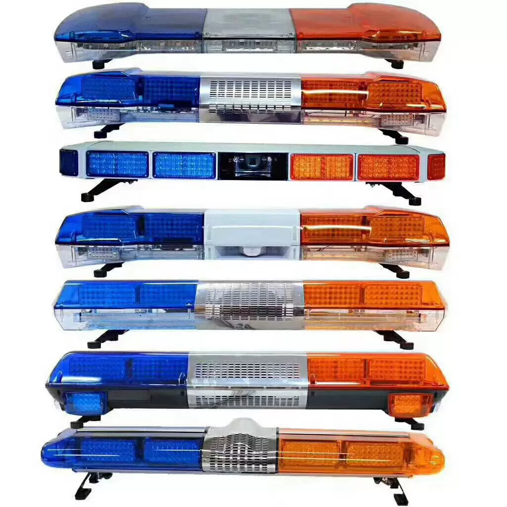 大消防车灯LED闪烁方块灯圆柱爆闪灯车顶警示灯红色24V12伏报警灯