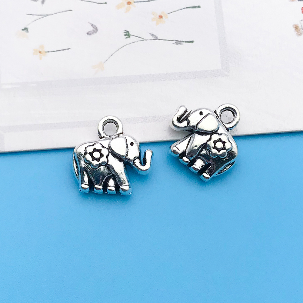 1 고대 실버 코끼리 12x12.3mm-10365-1.3g