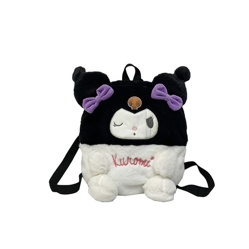 Japanese Kuromi backpack cute student junior high school student travel JK uniform Lolita big-eared dog plush backpack
