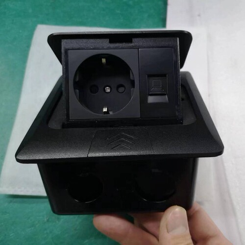 Pop-up network RJ45 ground socket hidden ground plug British standard American standard South Africa information USB floor socket