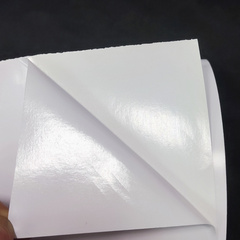 Pegamento blanco vinilo pegatinas de carrocería HS140PVC materiales publicitarios foto inkjet pegatinas signos al aire libre ventas directas de la fábrica