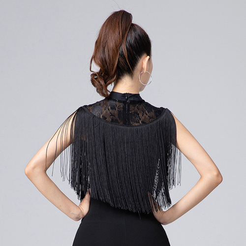Liu Fang's same style body suit with matching body shape etiquette mesh tassel tassel gold same style body suit Liu Fang's body suit shape