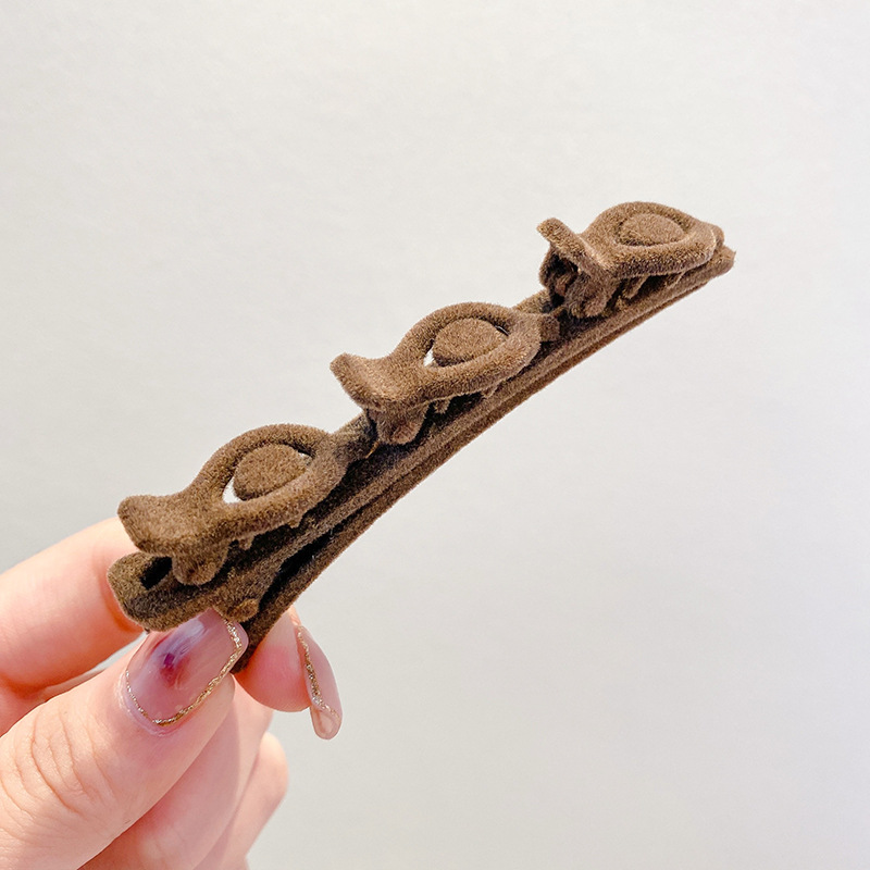 brown (hollow solid random hair)