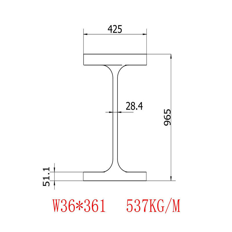 美标H型钢W36x16.5x361马钢生产批发零售价格
