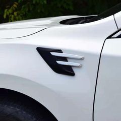 Applicable for new car front hood decorative side vents, shark fin style air outlet modification and installation