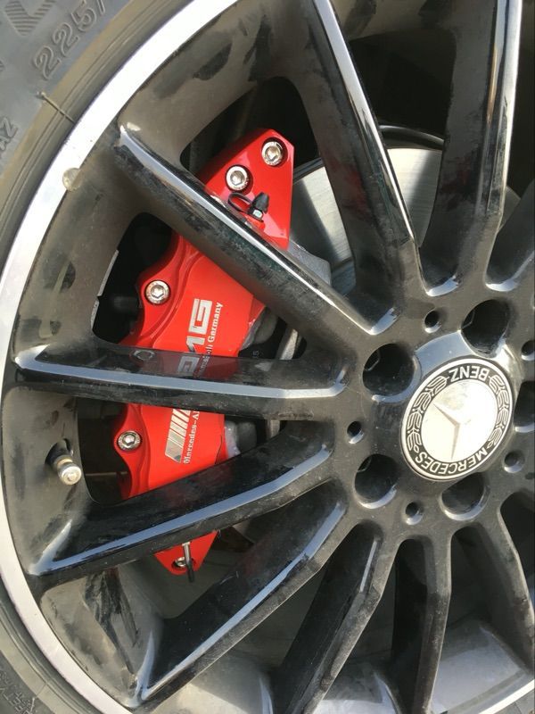 Mercedes-Benz A-Class B-Class C-Class E-Class Glk-Class A200 C200 E300 Amg Brake Caliper Cover Protective Cover Modification Kit