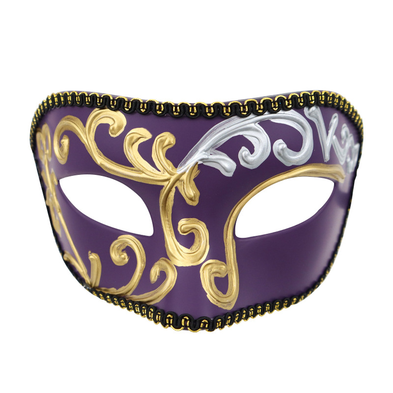 Exclutivo transfronterizo para Venecia, Roma, artesanía, máscara para los ojos, hombres y mujeres navideños, fiesta de baile para adultos, máscara divertida festiva