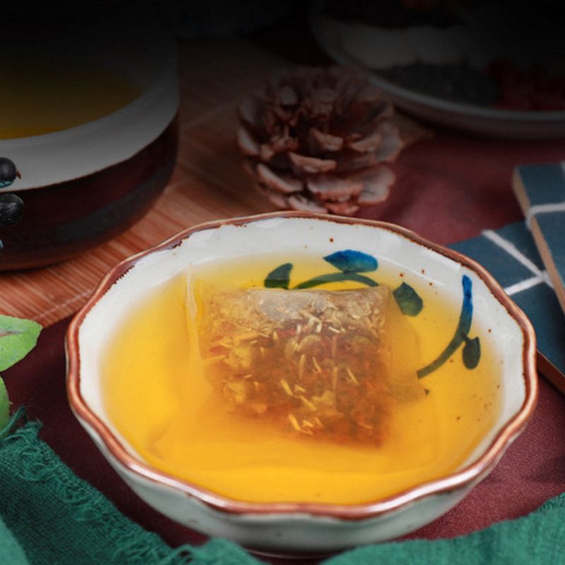 Danzhu Ye Qingfeng Herbal Tea 30 Teabags Lophatherum Blend with Kudzu Lily Gardenia Chicory Mulberry Leaf 150g quality and texture