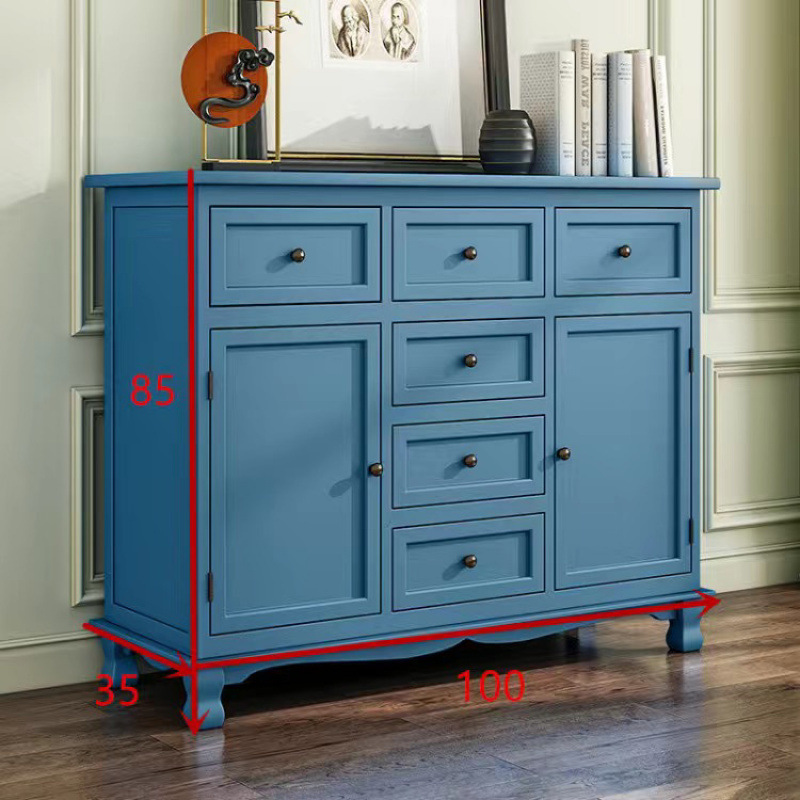 Cinco armarios de madera maciza armario de almacenamiento americano sala de estar dormitorio cabecera de cama pequeño armario de esquina armario de estilo europeo