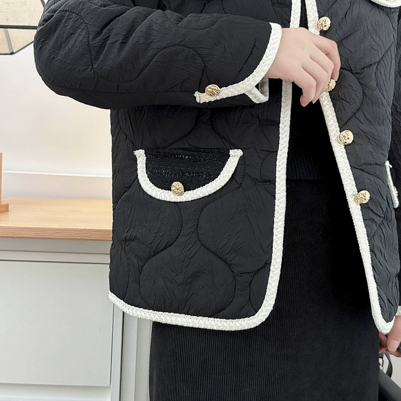 Модная короткая пуховая куртка, в стиле Chanel, большой размер, свободный крой
