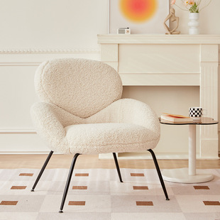 Internet Popular Light Luxury Single Sofa Chair Simple Home Living Room Casual Chair Cream Style Designer Creative Lazy Chair