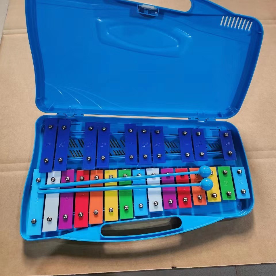 Instrumento Musical Infantil Orff, Xilófono de Placa de Aluminio de 25 Tonos, Material Didáctico para Educación Temprana, Xilófono de Placa de Acero de 25 Tonos al por Mayor